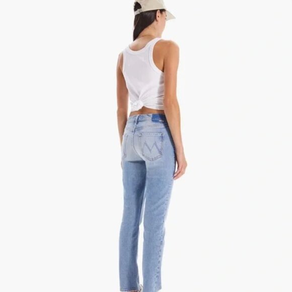 MOTHER Superior Flirt Fray I Confess Mid-rise Jeans 28 Made in USA! $258 - Picture 5 of 10